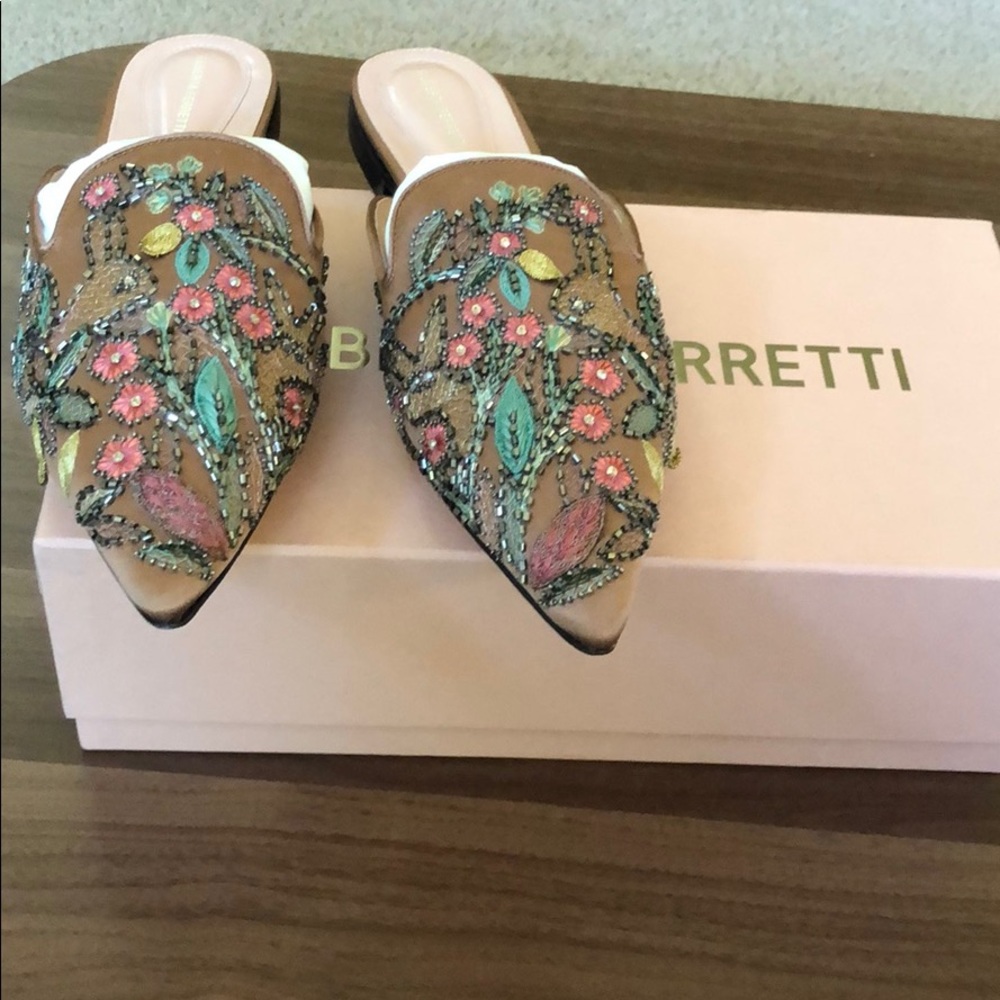 Alberta Ferretti 10mm Mia crystal mules